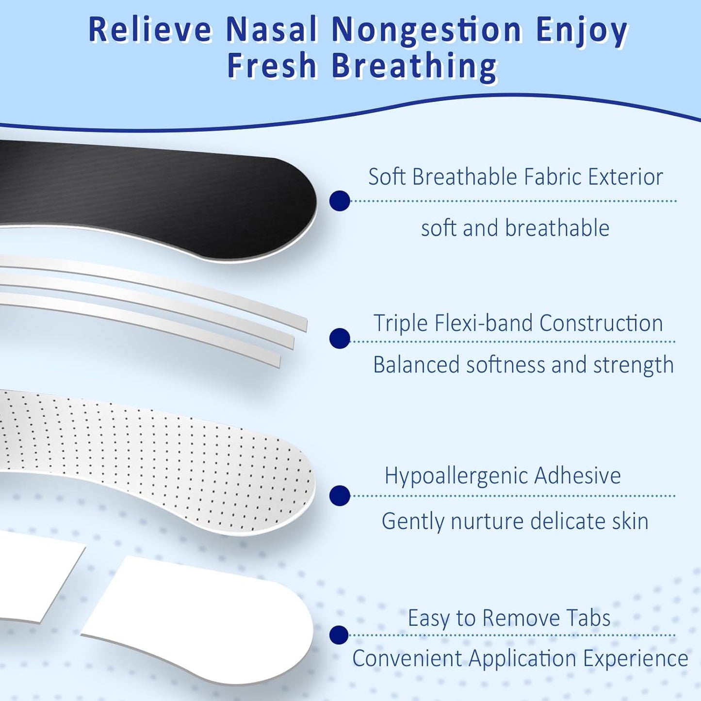 Nasal Strips for Snoring, Extra Strength Nose Strips for Breathing (60 Ct)