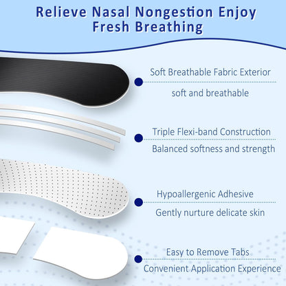 Nasal Strips for Snoring, Extra Strength Nose Strips for Breathing (60 Ct)