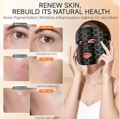 Red Light Therapy Mask for Face,Led Light Therapy Mask FM-01, Portable Red Light Therapy Mask (1PC)
